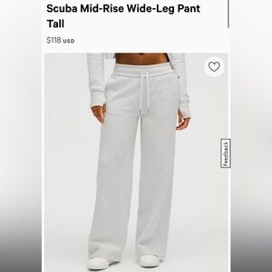 Lululemon Scuba Mid-Rise Wide-Leg Pant